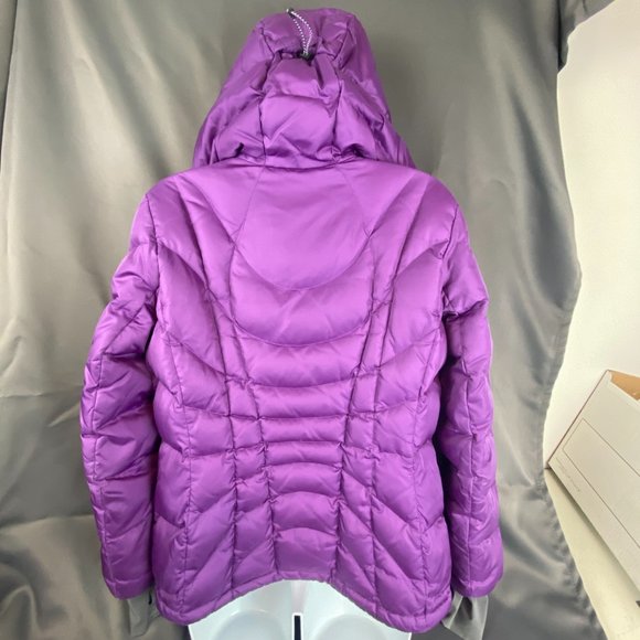 Lands End Purple Puffer Down Jacket Size Small 6-8 - Picture 11 of 13